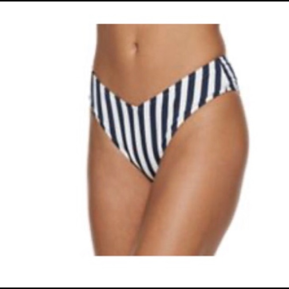 WeWoreWhat navy stripe bikini bottom “Delilah”